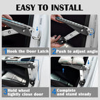 TOOENJOY Extra Protection Car Door Latch Step Both Feet Stand Pedal Ladder/No Assemble Foldable Heavy Duty Car Gadgets for Roof Rack Access Max Capacity 400lbs