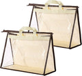 CINPIUK Clear Handbag Storage Bags Purse Organizer for Closet, Zipper Hanging Storage Bag for Handbags, M, 2PCS