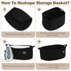 Optish Dog Toy Basket, Toy Box and Bin for Dog Cat Storage, 19.7" X 11" X 7.9" (30L) Large Woven Rope Basket for Blanket Stor
