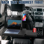2 in 1 Steering Wheel Tray, Car Table with Phone Holder, Multifunctional Adjustable Car Trays for Eating, Universal Fit for Most Vehicles
