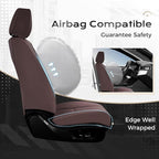 Coverado Car Seat Covers Full Set, Seat Covers for Cars, Car Seat Cover, Car Seat Protector, Leather Car Seat Cushion, Waterp