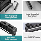 Home Closet Rods for Hanging Clothes Pull Out Clothes Rail,Extendable Clothes Rail,Clothes Storage Hanger Rack,Suitable for W