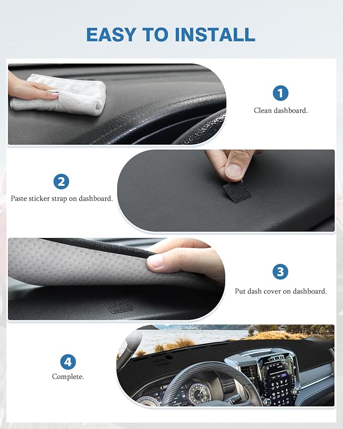 FIILINES Dash Cover for Dodge Ram 1500 2500 3500 2019-2026, Upgraded Breathable Dashboard Cover Soft Mesh Fabric Dash Mat Sun