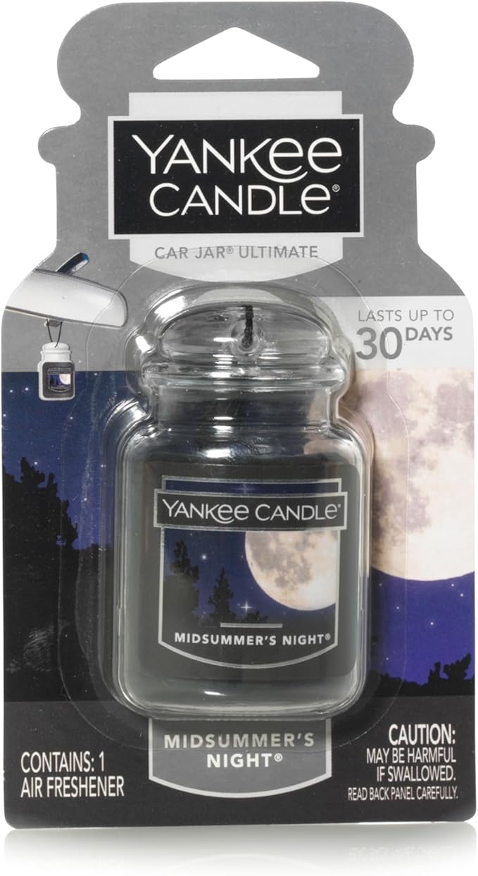 Yankee Candle Car Jar Ultimate, Midsummer's Night, 0.96 OZ (Pack of 6)