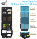 4-Layer Golf Trunk Organizer, Golfer Gifts for Men Women with Separate Ventilated Compartment for 2 Pairs Shoes, Waterproof