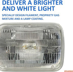 SYLVANIA - H6054 SilverStar Sealed Beam Headlight - High Performance Halogen Headlight Replacement (142x200), Brighter & Whit