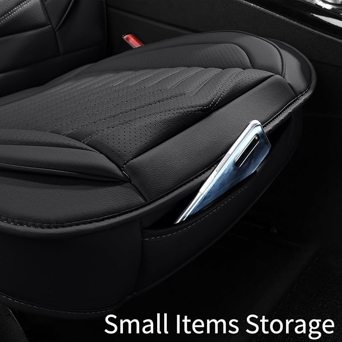 Car Seat Covers, Breathable & Waterproof Faux Leather Automotive Seat Covers for Cars SUV Truck Sedan, Universal Anti-Slip Dr
