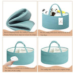 luxury little Diaper Caddy Organizer, Large Cotton Rope Nursery Baby Basket, Changing Table Organizer for Baby Diaper Storage