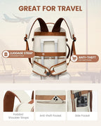 LOVEVOOK Travel Backpack for Women with Waist Strap,40L Cute Carry on Backpack Travels Essentials Personal Item Backpack for 