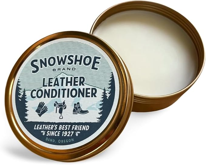 Snowshoe Leather Conditioner, Made in USA Since 1927 - Protect, Condition, Restore & Waterproof - Leather Conditioner for Fur