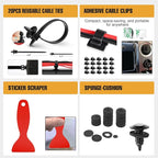 GOOACC 238Pcs Trim Removal Tool, Auto Push Pin Bumper Retainer Clip Set Fastener Terminal Remover Tool Adhesive Cable Clips P