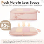 Veken 11 Set Compression Packing Cubes for Travel Essentials,Compressible Expandable Large Luggage Suitcase Organizer Bags fo