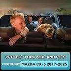 8 PCS Sun Shades for Mazda CX5 Windshield Sunshade, 2-Layer Full Window Shades for CX-5 2017-2026 Front Rear Side Window Covers Retractable Sun Visor Blocker Privacy Car Accessories Keep Car Cool
