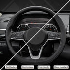 West Llama Customized Auto Car Steering Wheel Cover for Nissan,D Shaped Steering Wheel Cover for Rogue,Altima,Kicks (D-Shaped