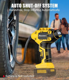 AVID POWER Tire Inflator (Battery Not Included), Compatible with DeWalt 20V Max Batteries of DCB Series, Not for Avid Power Batteries, Portable Air Compressor, Air Pump for Car, bike, ball