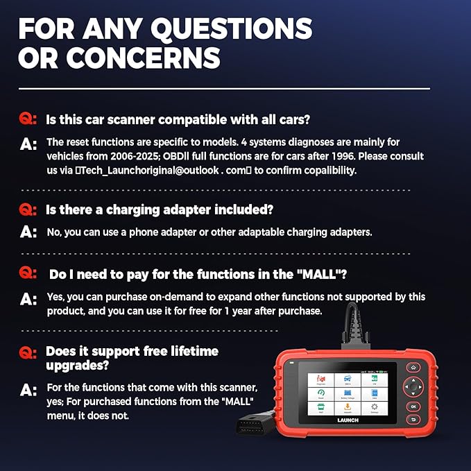 OBD2 Scanner LAUNCH CRP129X V3.0 Elite Scan Tool, Upgrade of CRP123X, 12 Reset Services, ABS/SRS/Transmission/Check Engine