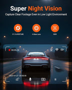 4K Dash Cam Front,Built-in 5G WiFi,64GB Card Included, Dash Camera for Cars, Mini 1.5" IPS Screen Dashcam with App Control,Su