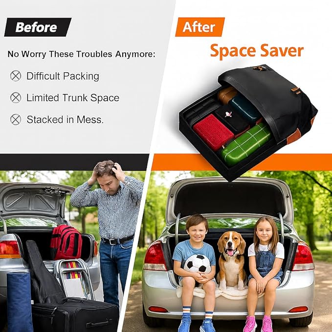 Car Roof Bag Rooftop Cargo Carrier Bag 15 Cubic Feet Waterproof for All Cars with/Without Rack, Includes Anti-Slip Mat, 8 Reinforced Straps, 6 Door Hooks, Storage Bag, Luggage Lock by MCCKLE