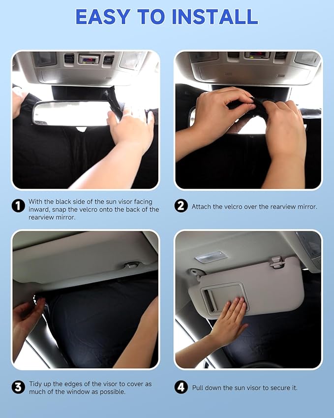Front Windshield Sun Shade for Ford F-150 2025 2024 2023 2022 2021,Upgraded Nano Materials Window Sunshade Sun Visor Protector for Ford F-150 Accessories,Blocks 99% UV Rays, Keeps Car Cool