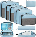 BAGAIL 8 Set/9 Set Packing Cubes Luggage Packing Organizer for Travel, Suitcase Packing Bags for Travel Accessories