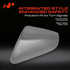 A-Premium Driver Side Rearview Mirror Cover Cap - Compatible with Chevy Chevrolet Equinox & GMC Terrain, 2018 2019 2020 2021 2022 2023 2024 - Chrome