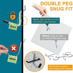 1/4 inch Extra Thick Pegboard Accessories Kit,Only Suitable for 1/4" Pegboard Board,Includes Three Baskets and Multiple Types