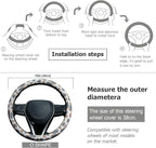 Tan Duck Camo Steering Wheel Cover Auto Leather Steering Wheel Protector, Anti-Slip, Breathable, Absorbing Sweat, Universal Camo Car Accessories 14.5–15 inch,Fit for Most Car, Trucks, SUV