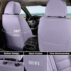Coverado Car Seat Covers, Front Covers for Cars, Car Seat Cover Front Seats, Car Seat Protector Waterproof, Leather Car Seat 