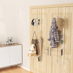 HapiRm Over Door Hat Rack - 4 Packs Metal Hanging Hat Organizer with 16 Hooks Design, Baseball Cap Hanger Organizer Storage H