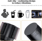 Universal Cup Holder Expander | 65-108mm Adjustable Car Adapter | Non-Slip Base for Bottles, Mugs & Handled Cups | Fit for Truck, RV, SUV, Car, Boat