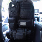 Universal Tactical Seat Back Organizer Vehicle Molle Panel Organizer Storage Bag with 5 Detachable Molle Pouch for All Vehicel Such as Jeep,Truck,SUV, Car, Ford,Chevy etc