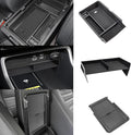 3PCS Center Console Organizer Compatible with 2026 2025 2024 2023 Honda CRV Armrest Storage Box Armrest Hidden Storage Box Secret Compartment Insert Tray Interior Accessories