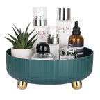 Anyoifax Makeup Perfume Organizer Tray 360 Degree Rotating Lazy Susan Skincare Lotion Organizer Spinning Cosmetics Storage fo