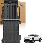 3W Front Trunk Mat & Trunk Bed Mat Fit Silverado EV/GMC Sierra EV/Sierra EV Denali 2024 2025 2026,All Weather TPE Custom Fit Car Accessories for Silverado EV/GMC Sierra EV/Sierra EV Denali