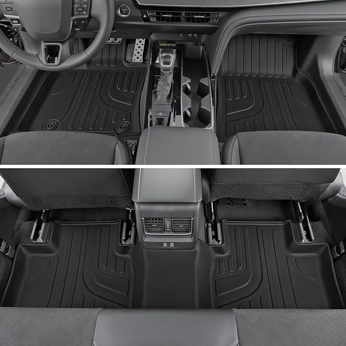 Floor Mats for Toyota Camry 2025-2026, All Weather Floor Mats Trunk Cargo Liner and Door Sill Guards Accessories, Full Coverage Set