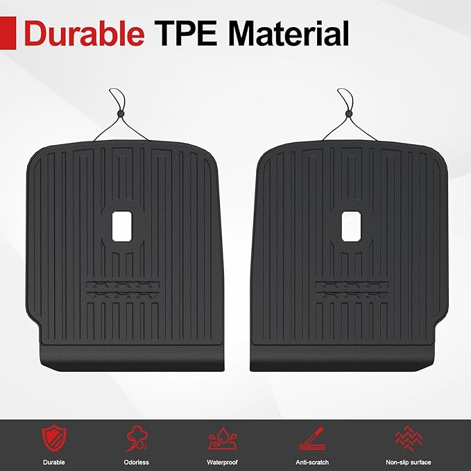 Second Row Backrest Mat for 2026 Hyundai Palisade 7 Seat (Gas/Hybrid), All Weather TPE Seat Back Cover Protection Durable Kick Mats for 2026 Hyundai Palisade Accessories