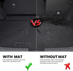LASFIT Trunk Mat for Honda Civic Hatchback Sport 2017-2021, All Weather TPE Custom Fit Trunk Liner Trunk Tray Cargo Mat Cargo Liner Cargo Tray (Not for Sport Touring)