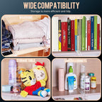 12Pack Acrylic Shelf Dividers for Closet Organization, Clear Shelf Divider Fits Shelves of 0.4-1 Inch,Purse Organizer for Clo