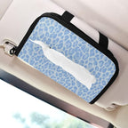 Car Tissue Holder Car Visor Organizer Tissue Box Holder for Car Sun Visor Organizer with Car Vehicle Accessories Essentials Interior for Women Men Sky Blue Leopard Print