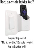 Mount Genie The No-Screwups Key Hook Organizer (Black, 1-Pack): Wall Mount with No Damaging Screws or Tape. Installs in Secon