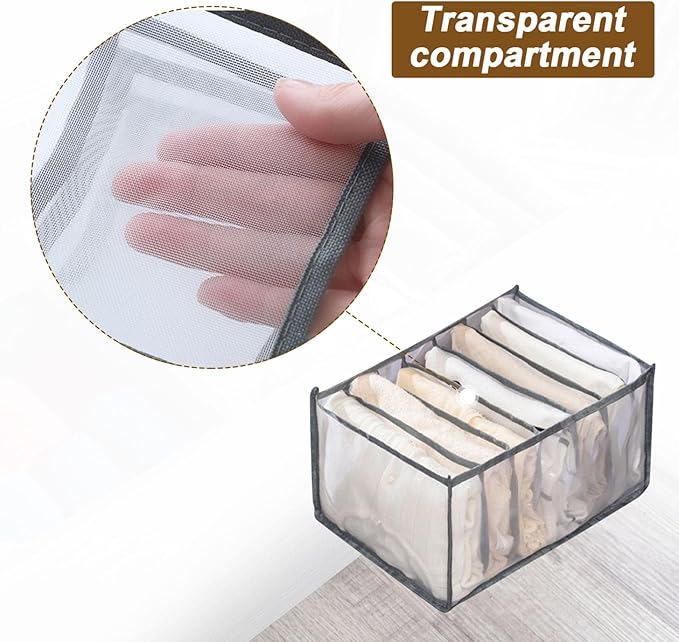 3PCS Wardrobe Clothes Organizer - Foldable Closet Drawer Organizer for Clothes, Portable Closet Organizers and Storage Bins, 