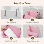 GRANNY SAYS Over The Door Organizer, 6-Shelf Detachable Behind the Door Storage with 8 Pockets, Waterproof Anti Tilt 40lb Lar