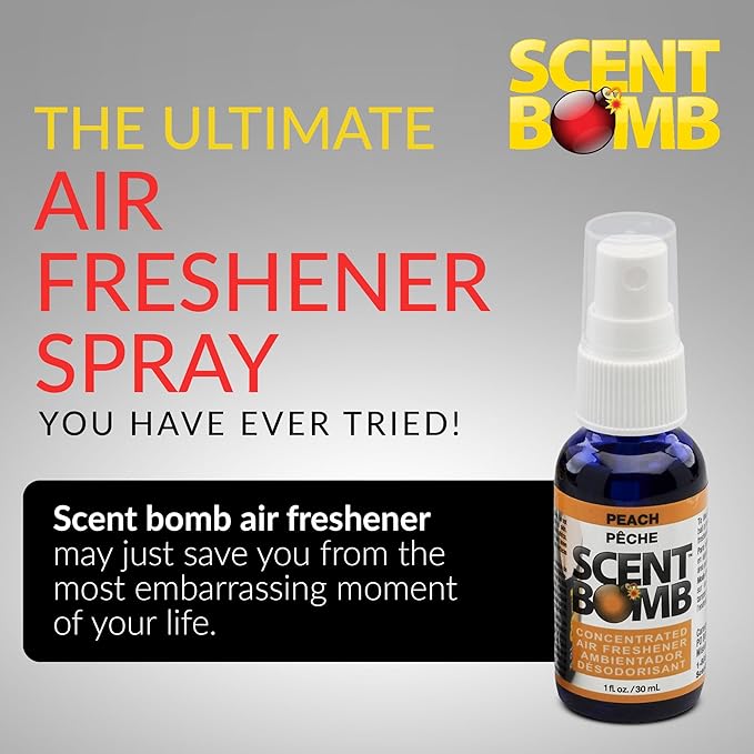 Scent Bomb Air Freshener Spray, Long-Lasting Odor Eliminator - Effective Deodorizer for Home & Car, Fresh Room Spray for Kitc