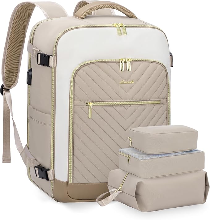 LOVEVOOK Large Travel Backpack for Women, 50L Carry on Backpack Airplane Approved, TSA Personal Item Travel Bag for Women fit