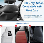 Car Steering Wheel Desk & Back Seat Headrest Table Travel Car Accessories, Height Adjustable for Food Drink and Writing Laptop Work.