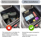 SKTU for 2022-2024 2025 2026 Kia Carnival Center Console Organizer 2022-2024 2025 2026 Carnival Accessories Insert ABS Materials Tray 2024 2025 2026 Carnival Console Tray with Coin and USB Hole (Blue)