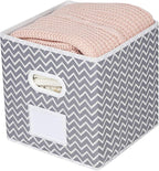 MAX Houser Fabric Cloth Storage Bins,Foldable Storage Cubes Organizer Baskets with Dual Handles for Home Bedroom Storage,Set 