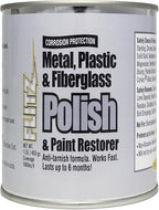 Flitz Metal Polish Paste - 1lb Can of USA-Made Polish for Solid Chrome, Stainless Steel, Aluminum- Non-Abrasive for Light Oxidation - Requires Manual Buffing - Not for Plated/Coated Surfaces (1 Pack)