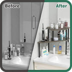 Weenson Bathroom Counter Organizer Over Sink Organizer for Toiletries, Makeup, Kitchen Countertop Organizer Spice Rack for Sa