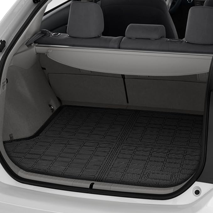 Floor Mats for Toyota Prius 2004-2007 2008 2009, Custom Fit for 2nd Gen Prius, for Prius c & Prius v, TPE Non-Slip Waterproof Front & 2nd Row & Cargo Liner Car Accessories